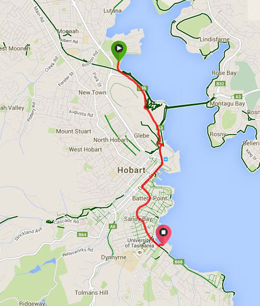 City to Casino 7km walk